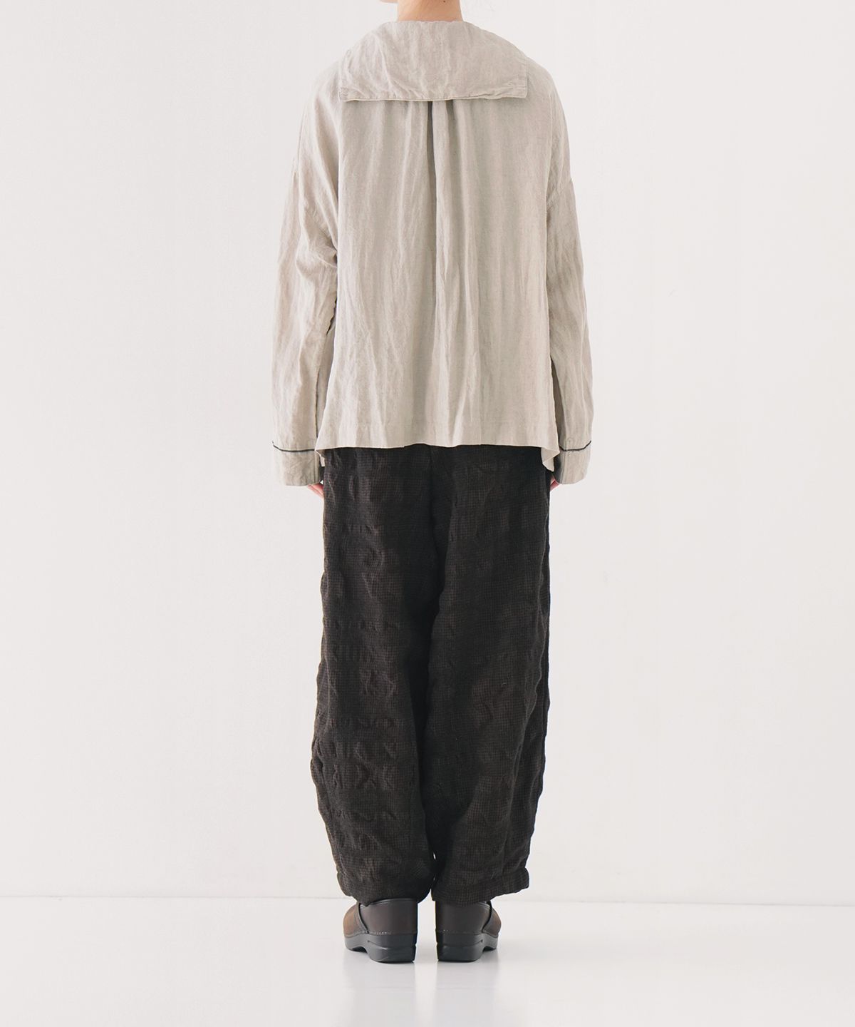 リネン配色メローセーラーブラウス｜nest Robe / CONFECT ONLINE SHOP