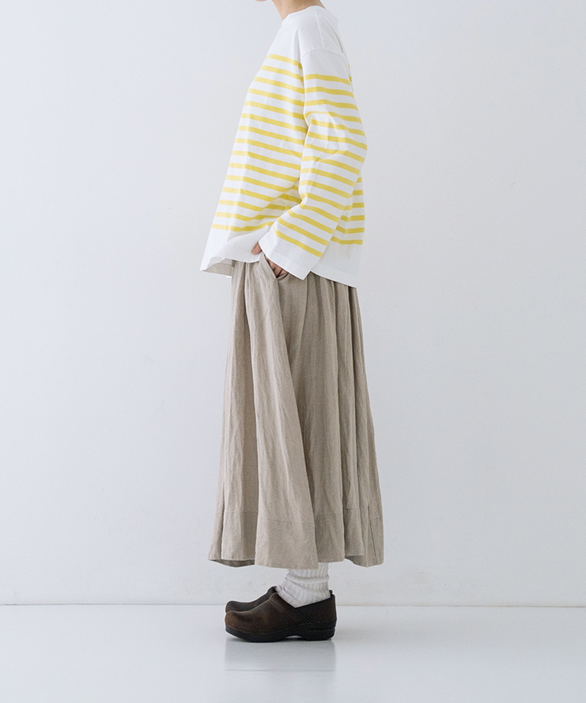 リネンギャザースカート｜nest Robe / CONFECT ONLINE SHOP