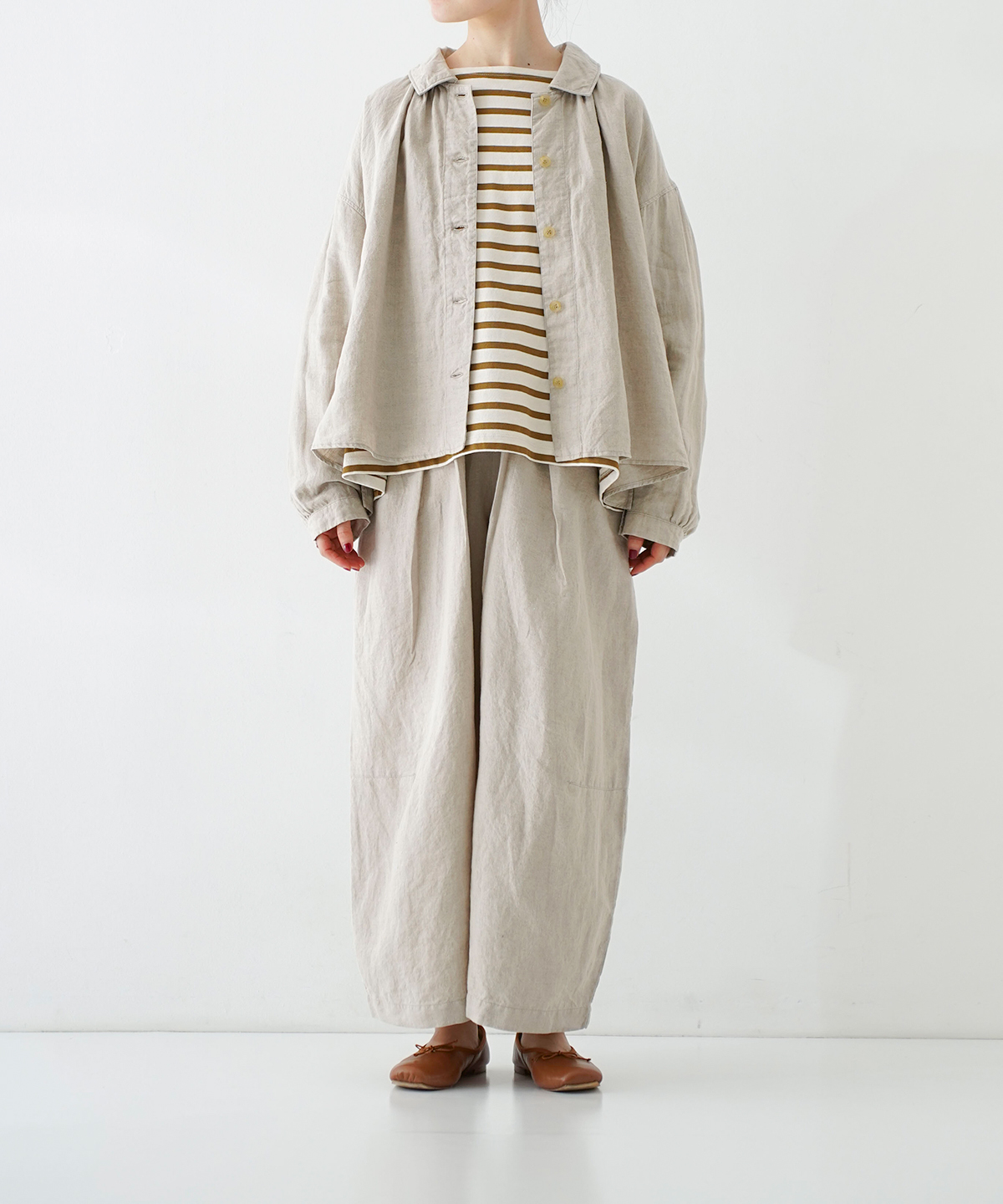 リネンショートブラウス｜nest Robe / CONFECT ONLINE SHOP