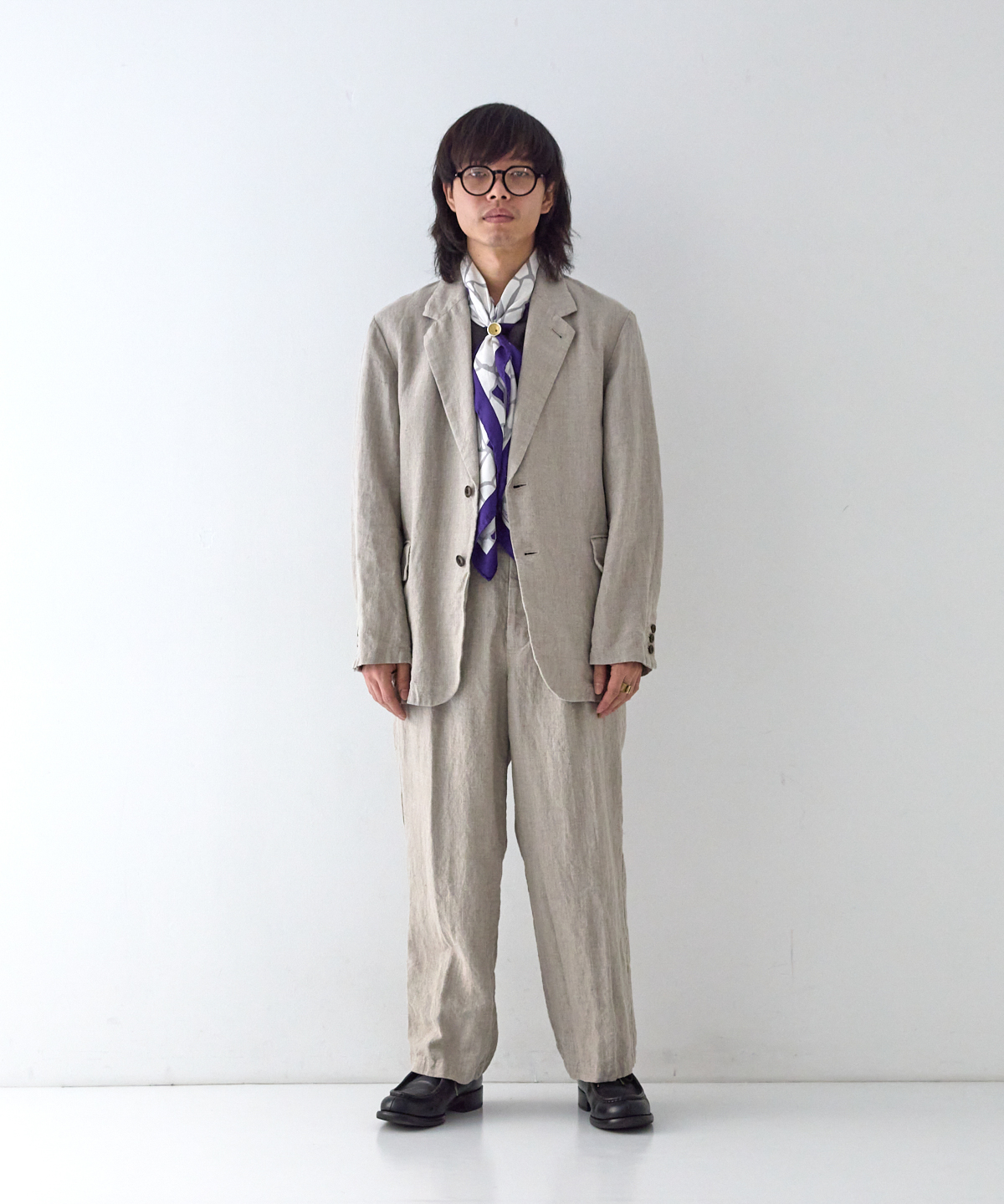 ブラックリネンキャンバス ジャケット｜nest Robe / CONFECT ONLINE SHOP