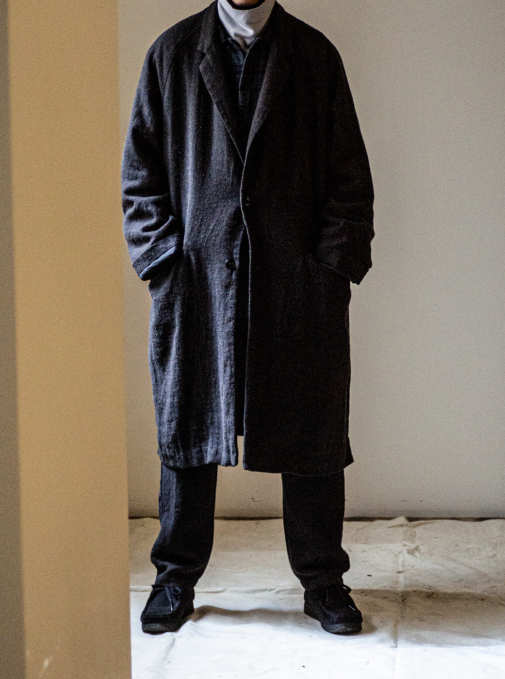 LINEN/WOOL VIYELLA｜nest Robe / CONFECT ONLINE SHOP