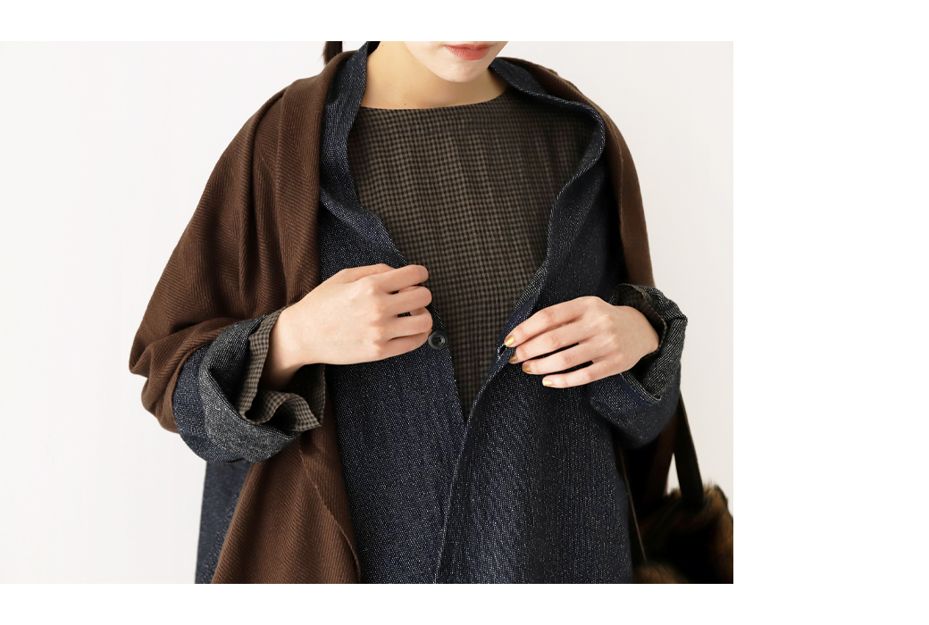 UpcycleLino WOOL BLEND DENIM｜nest Robe / CONFECT ONLINE SHOP