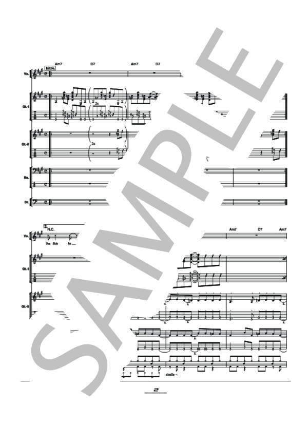 楽譜】Sea Side Jet City / ブランキー・ジェット・シティ (バンド