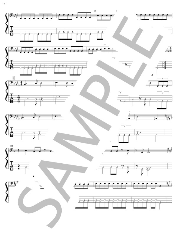 楽譜】BRAVE LOVE～GALAXY EXPRESS 999 / THE ALFEE (エレキベース