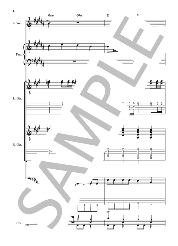 楽譜】StaRt バンドスコア / Mrs. GREEN APPLE (バンドスコア / 初