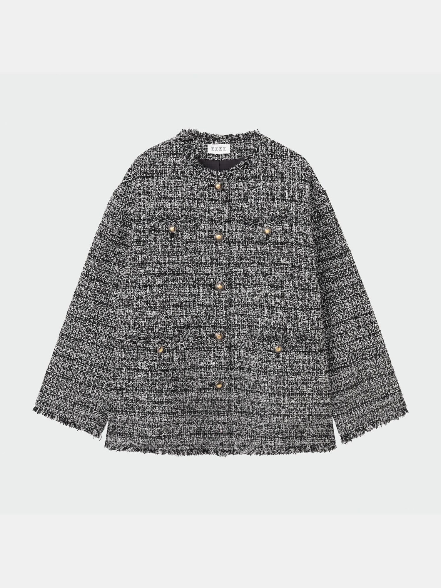 PLST(プラステ)公式 | ツイードノーカラージャケット