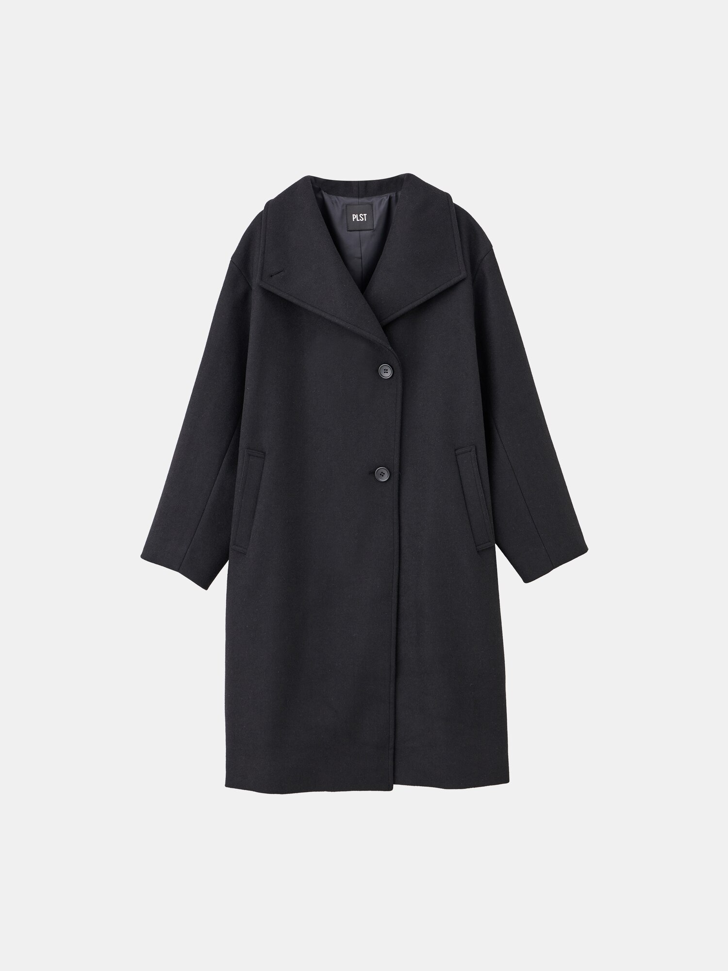 PLST(プラステ)公式 | ウールモッサ2WAYスタンドカラーコート