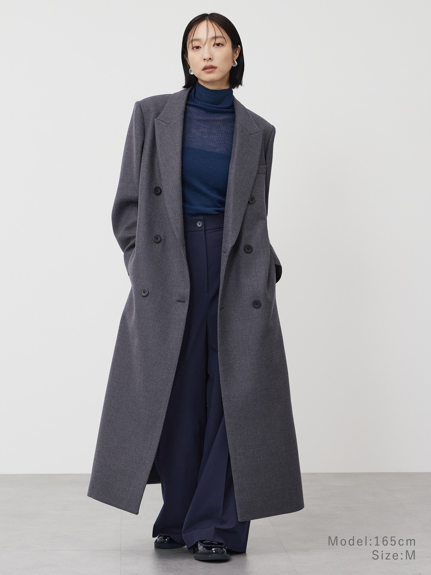 PLST(プラステ)公式 | ウールブレンドテーラードロングコート