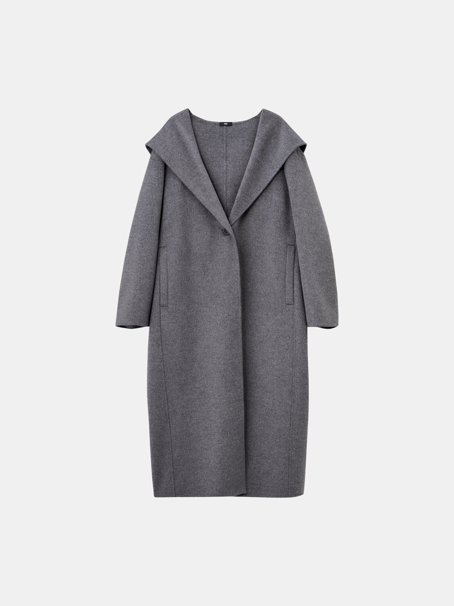 PLST(プラステ)公式 | ウールブレンドリバーフーディーロングコート