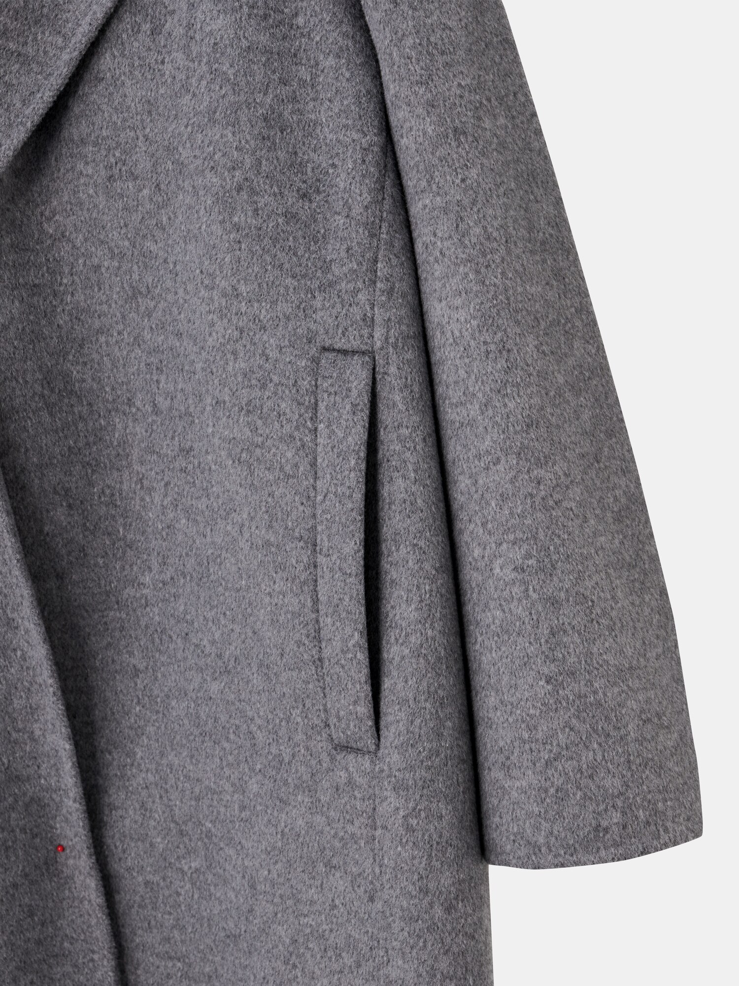 新品 プラステPLST ウールブレンドリバーフーディロングコート WINE S