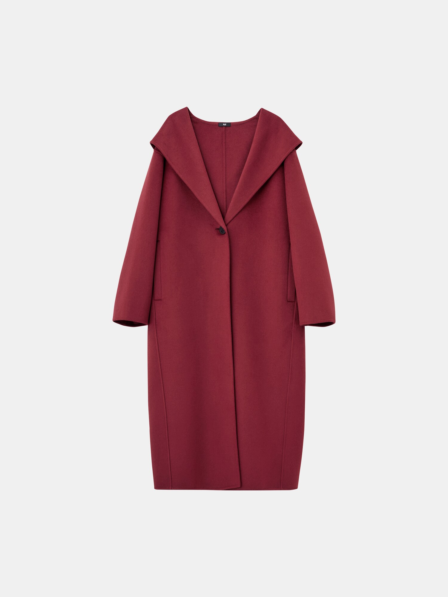 PLST(プラステ)公式 | ウールブレンドリバーフーディーロングコート