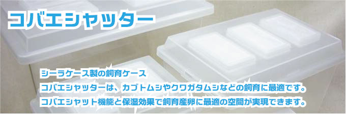 飼育ケース【コバエシャッター】の正規販売|オオクワガタ販売の