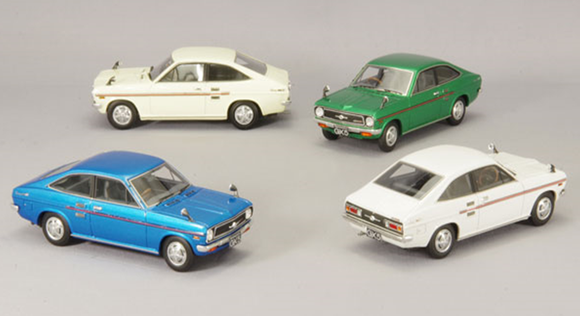 1/43 日産 サニー 1200 GX5 クーペ 1972年型 ホワイト | タカサキハンズ