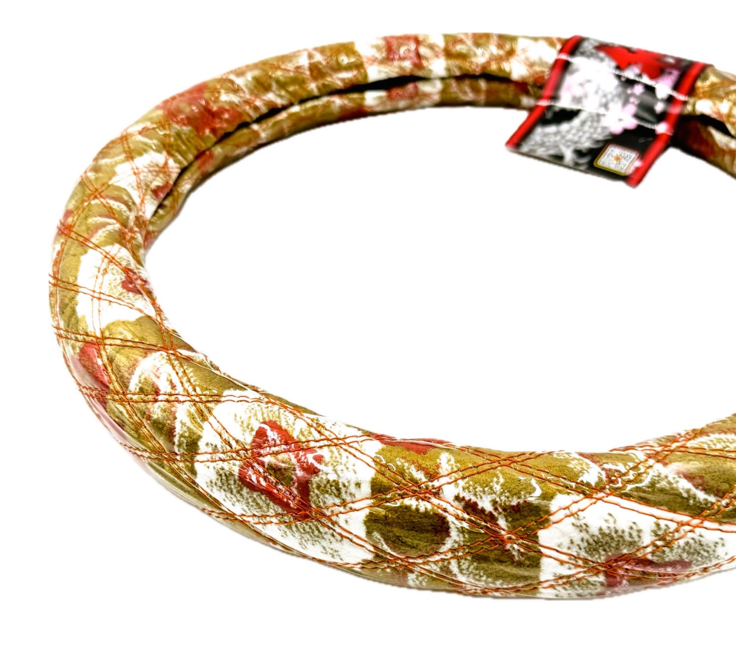 復活！【ビニール付金華山ダブルステッチハンドルカバー】ゴージャスな