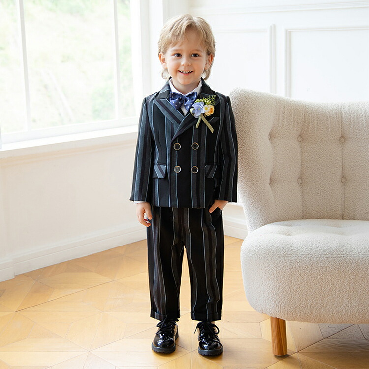楽天市場】フォーマルスーツ 入学式 男の子 スーツ ストライプ スーツ