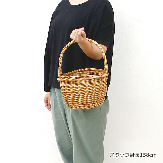 楽天市場】ワンハンドル フラワーポット バスケット 太編み かご