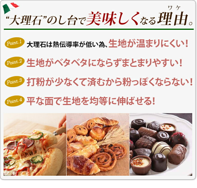 【ハル】天然大理石　のし台　400×600 Ｒ●製菓台● 新品 ●特価 天然 大理石 のし台 60cm × 40cm 2KS-600400W ※2021年8月より価格改定