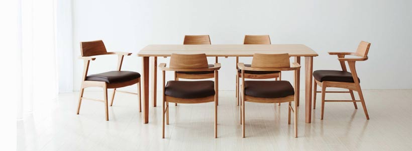 MIKIMOKU ミキモク家具　木製ダイニングテーブルセット 2脚付き 雅』シリーズ！MIKIMOKU(ミキモク) ダイニング7点セットが入荷しま