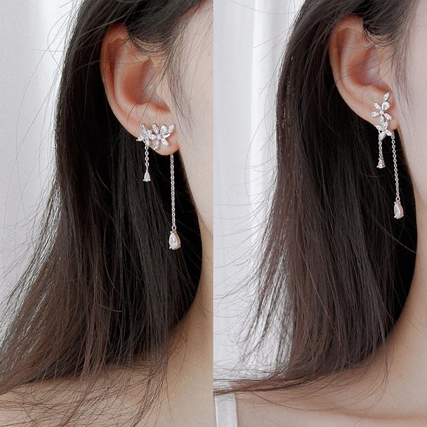 楽天市場】ピアス レディース シルバーピアス ロングピアス 2wayピアス