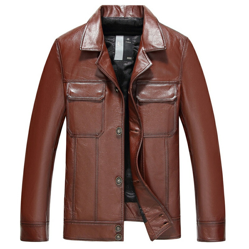 楽天市場】レザージャケット メンズ 本革 カジュアル ジャケット