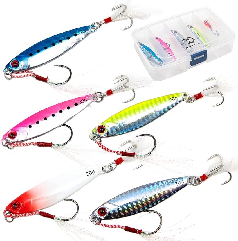 楽天市場】メタルジグ セット 5個セット ケース付き 青物 タチウオ