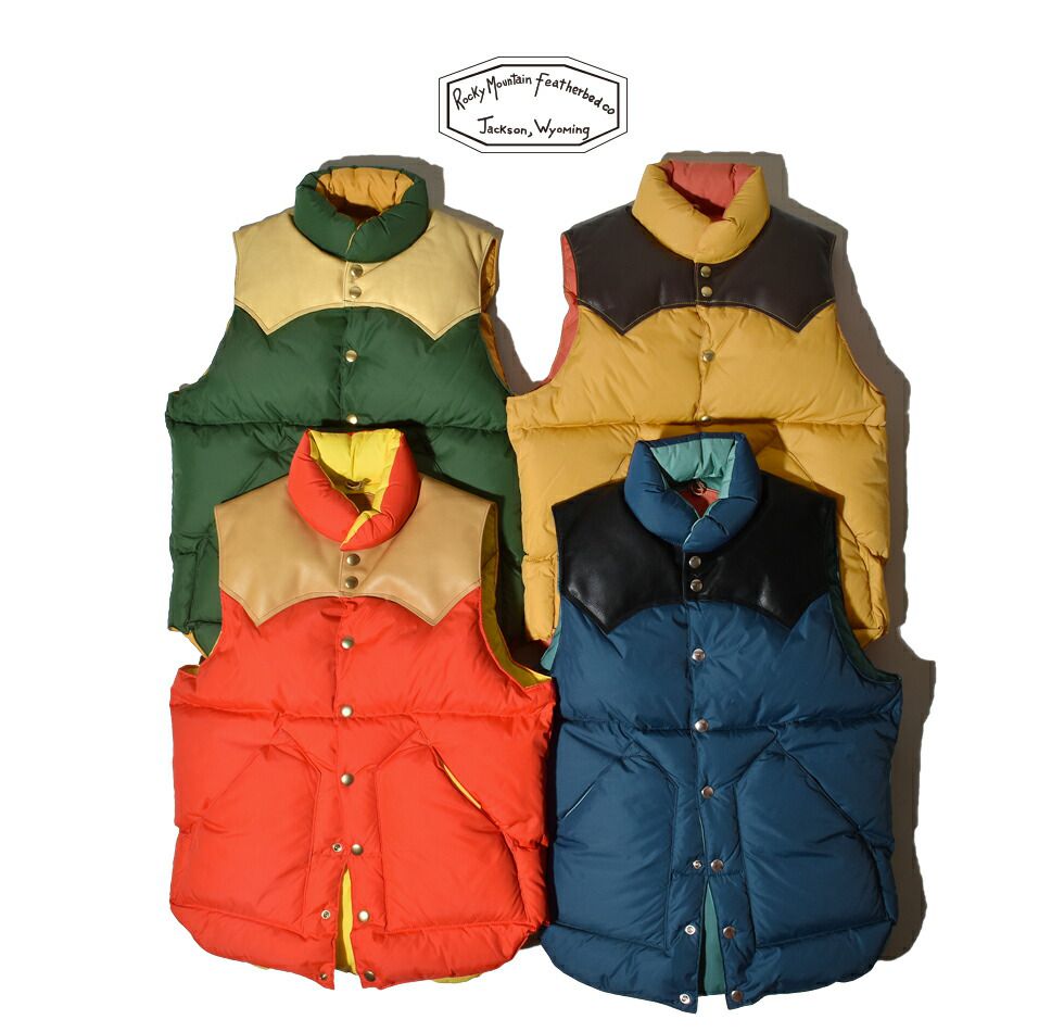 ロッキーマウンテンフェザーベッド ダウンベスト メンズ レディース