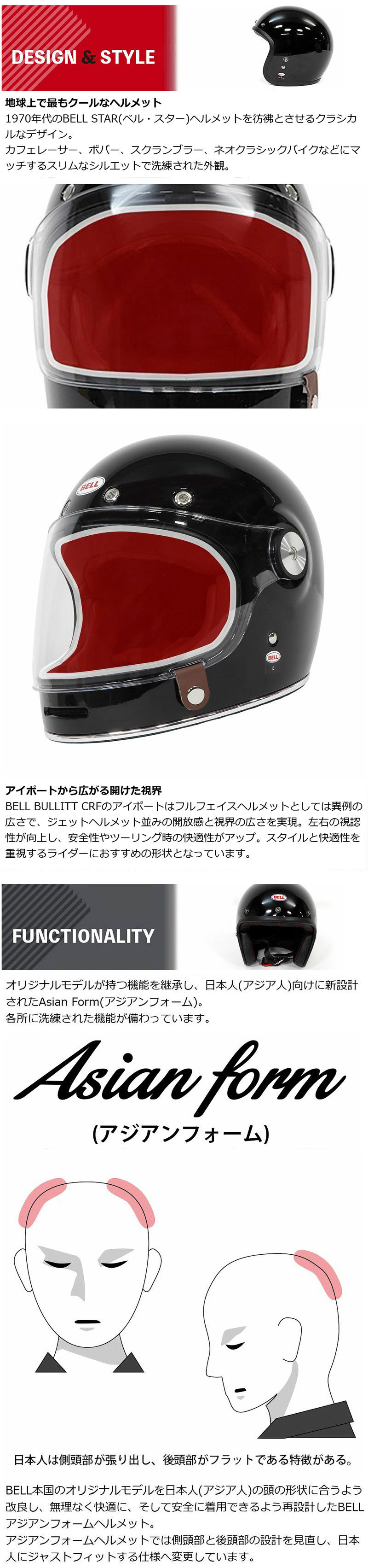 楽天市場】ベル フルフェイス BULLITT ソリッド ヴィンテージホワイト