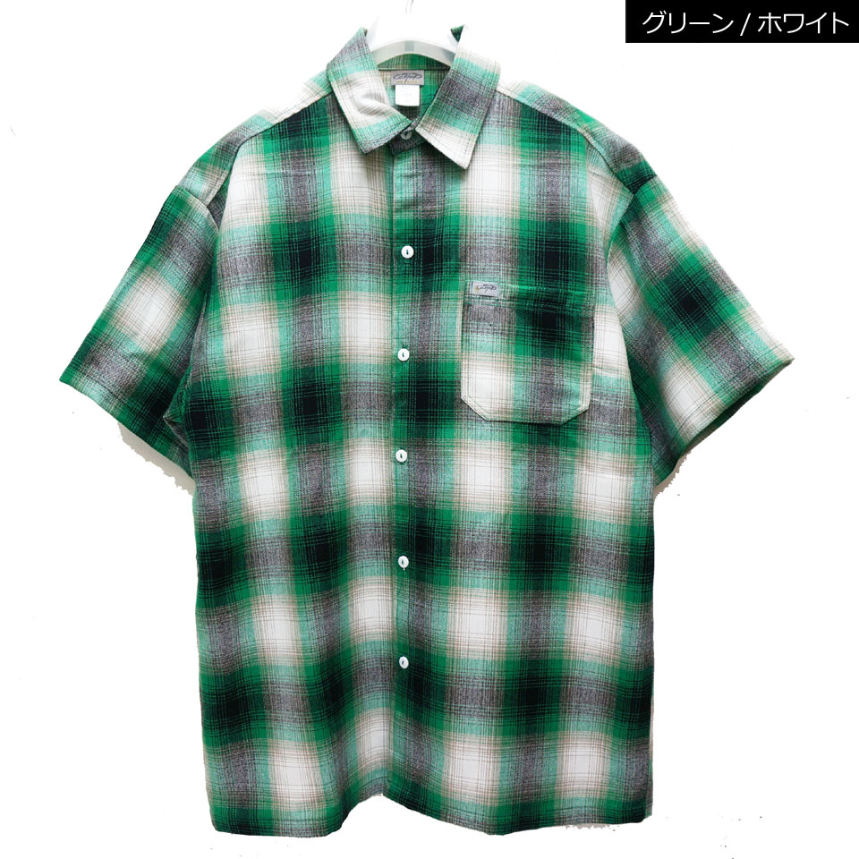CALTOP / OMBRE CHECK S/S SHIRT