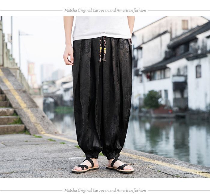 楽天市場】サルエルパンツ メンズ 夏服 アラジンパンツ クロップド