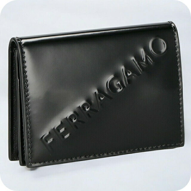 フェラガモ 名刺入れ メンズ ブランド Ferragamo 661211CALF NER 764