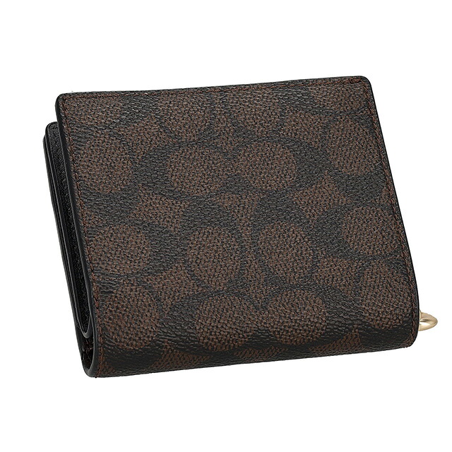 コーチ 二つ折り財布 レディース ブランド COACH CW789 ダークブラウン