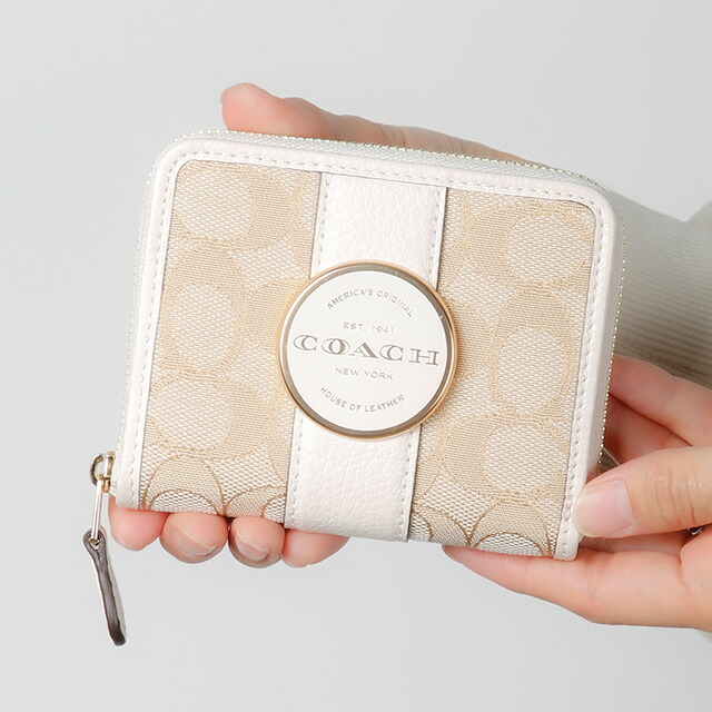 コーチ 二つ折り財布 レディース ブランド COACH C8323 ホワイト