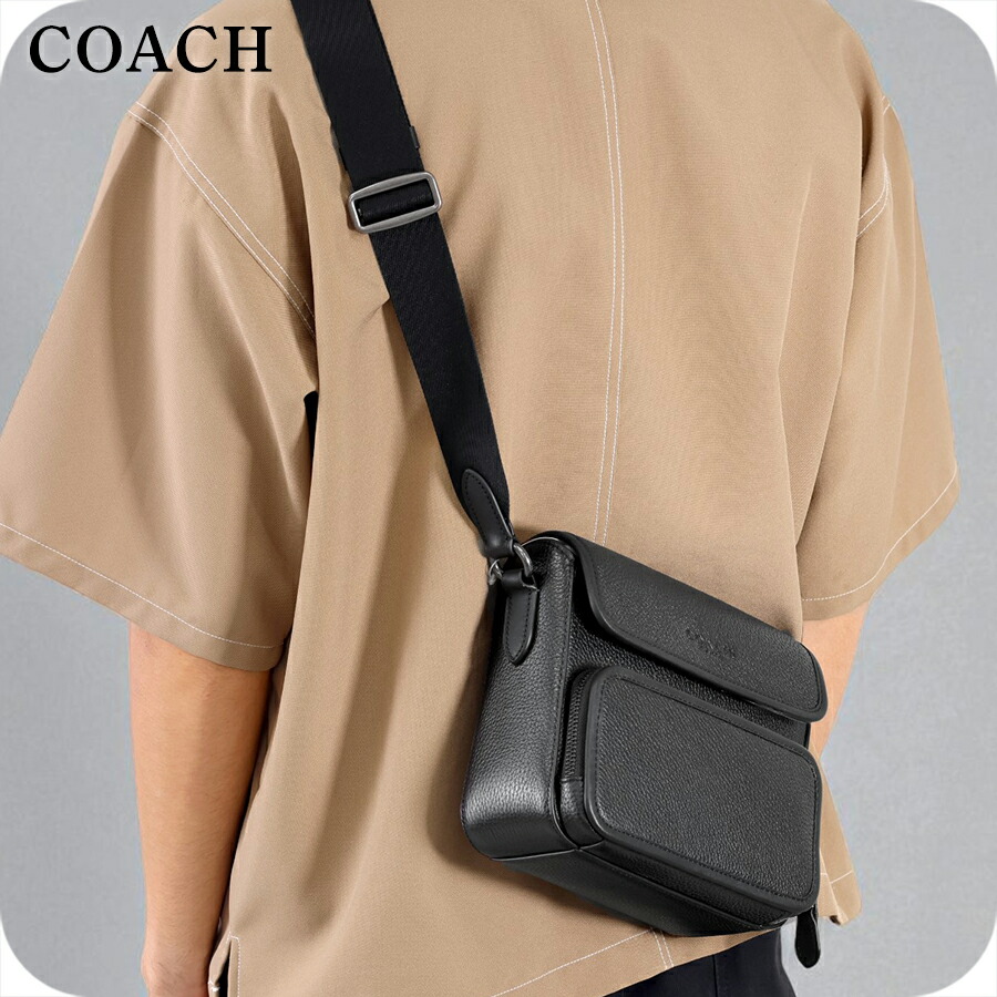コーチ ショルダーバッグ メンズ ブランド COACH レザー CY800 ブラック