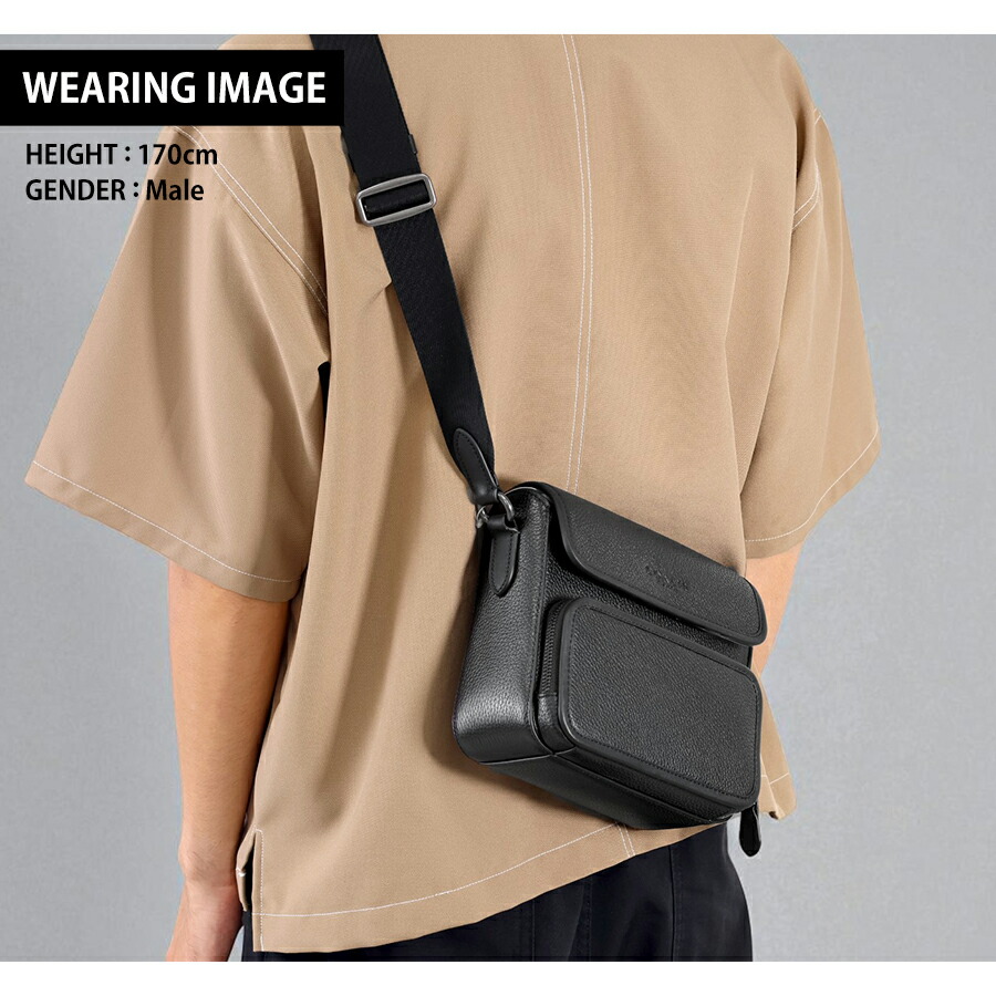 コーチ ショルダーバッグ メンズ ブランド COACH レザー CY800 ブラック