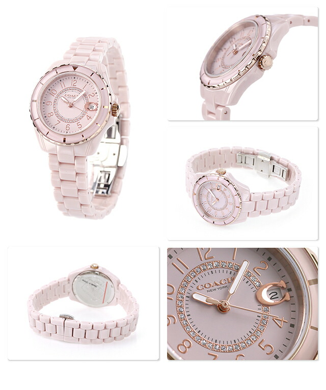 楽天市場】コーチ セラミック プレストン クオーツ 腕時計 レディース