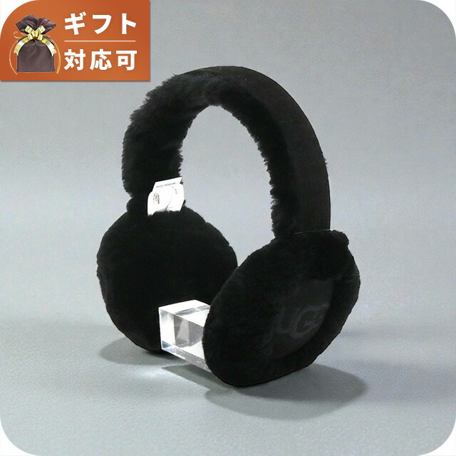 アグ UGG Sheepskin Embroidery Earmuff イヤーマフ 耳当て 20955-BLK