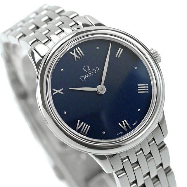 オメガ デビル プレステージ 27mm クォーツ 電池式 腕時計 ブランド