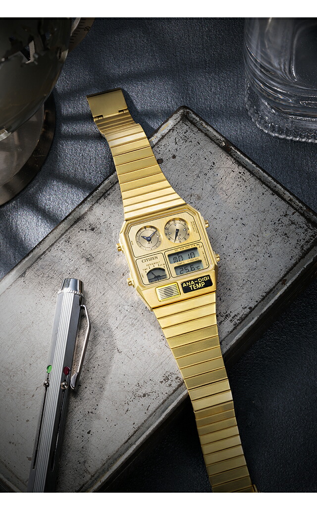 シチズン コレクション レコードレーベル Metallic ANA-DIGI TEMP