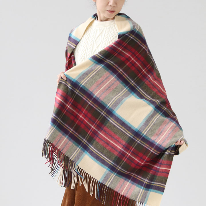 楽天市場】Johnstons(ジョンストンズ) カシミアタータンチェック