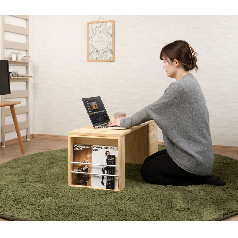 楽天市場】様々なシーンで活躍！天然木を使用した国産文机 【ROCO