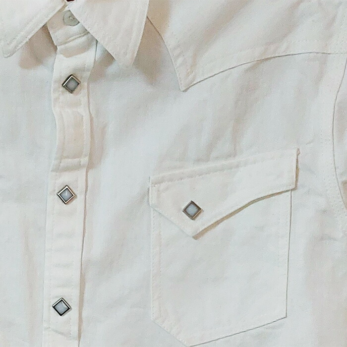 楽天市場】ファニーオリジナル ウエスタンシャツ アフリカンホワイト S