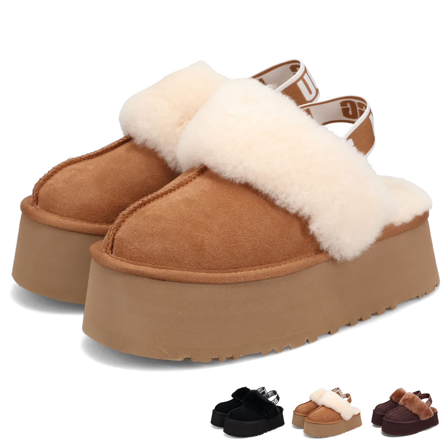 楽天市場】UGG FUNKETTE アグ サンダル ファー ファンケット