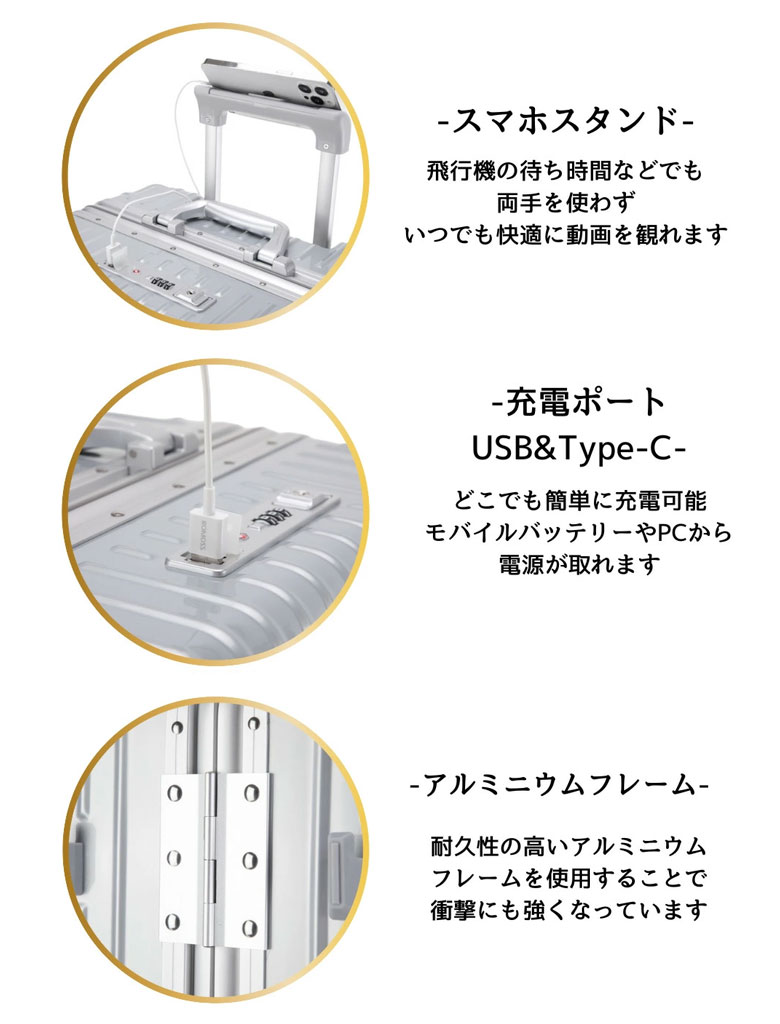 楽天市場】リベティ 多機能スーツケース 機内持ち込み スーツケース