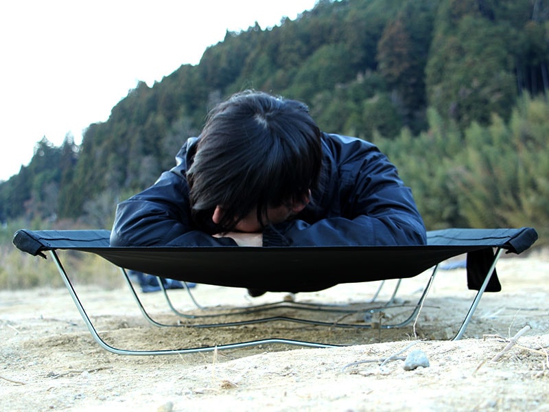 楽天市場】DOD コット ワイドキャンピングベッド CB1-100-BK dod