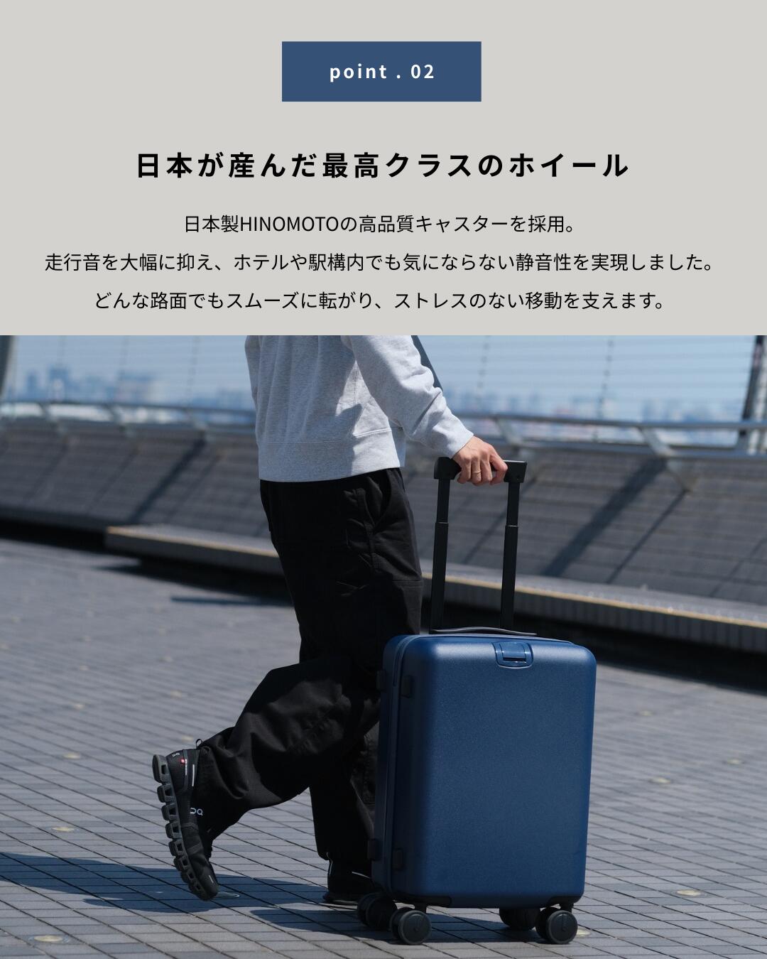 楽天市場】[aucentic] スーツケース キャスターストップ付き キャリー