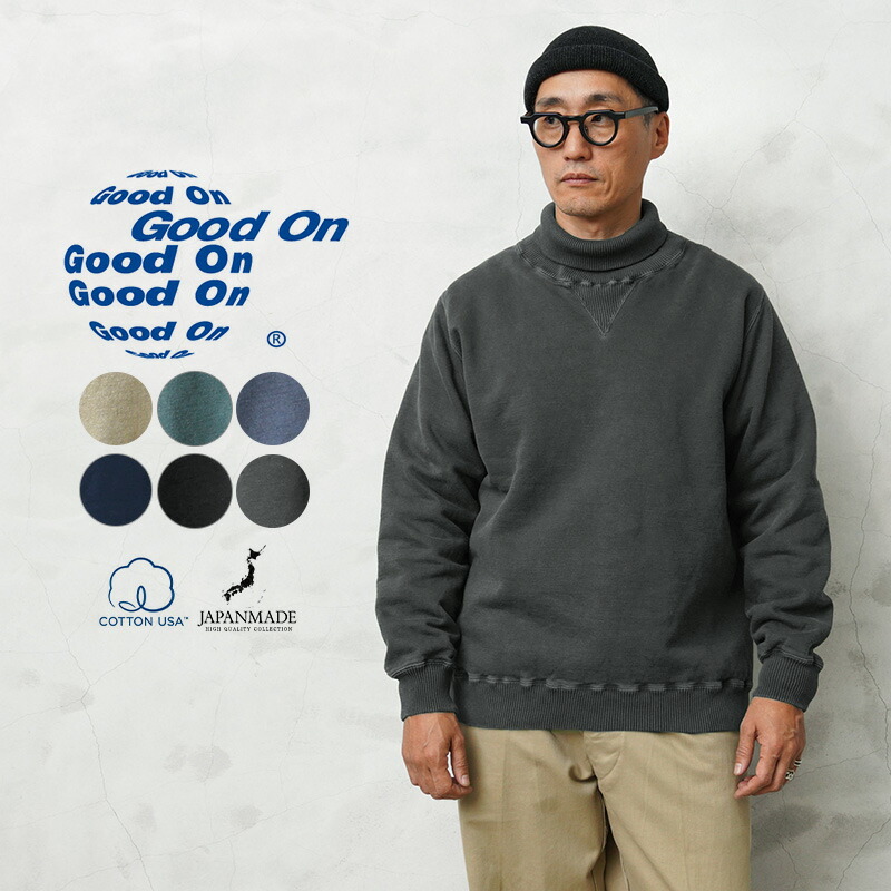 楽天市場】☆Good On グッドオン GOBW-2304 RIB NECK SWEAT リブネック