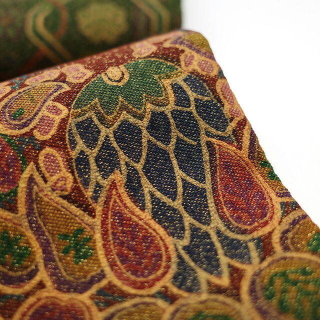 楽天市場】【新古品】 袋帯 前田仁仙 作家物 正絹 全通 京摺り友禅 本