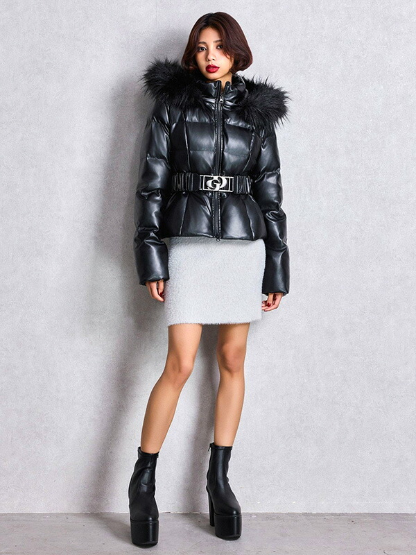 楽天市場】GYDA ジェイダ ダウン ショート ブランド 合皮 オリジナル