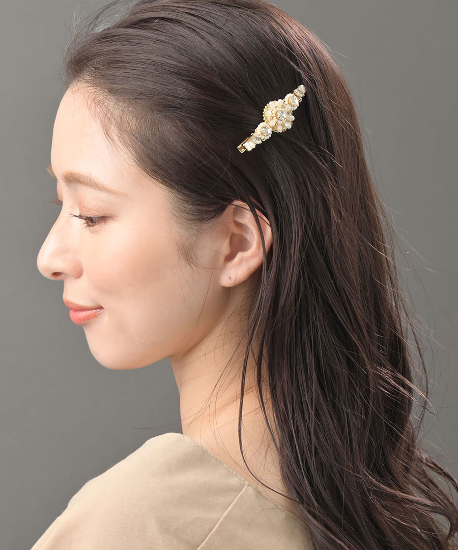 フラワービジューヘアクリップ H7885 | ヘアアクセサリー,ヘアピン