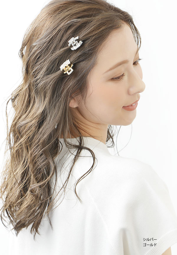 楽天市場】ミニビジューバンスクリップ プチ ヘアクリップ カジュアル